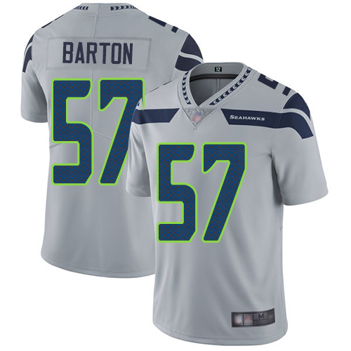 Seattle Seahawks Limited Grey Men Cody Barton Alternate Jersey NFL Football #57 Vapor Untouchable